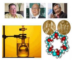 пазл Нобелевская премия по химии 2010 - Ричард Черт, Эйичи Негиси и Suzuki Akira -